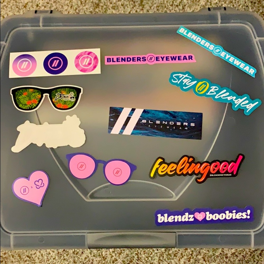 Blenders eyewear stickers!